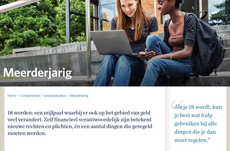 Meerderjarig - info op Nibud.nl