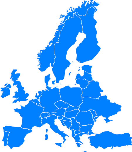 Europa op de kaart