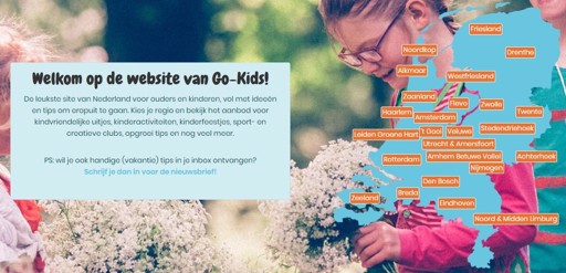 Go-Kids uitjes website