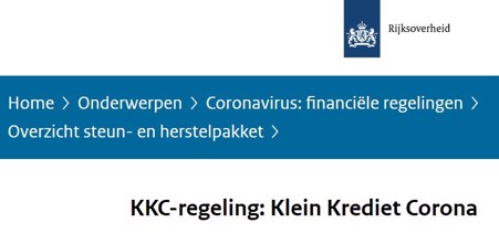 Klein Krediet Corona - KKC regeling - Rijksoverheid.nl
