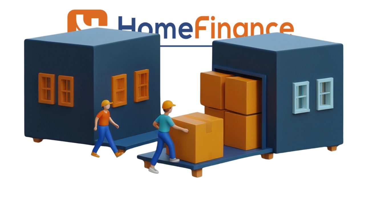 Verhuizing, dozen, HomeFinance logo