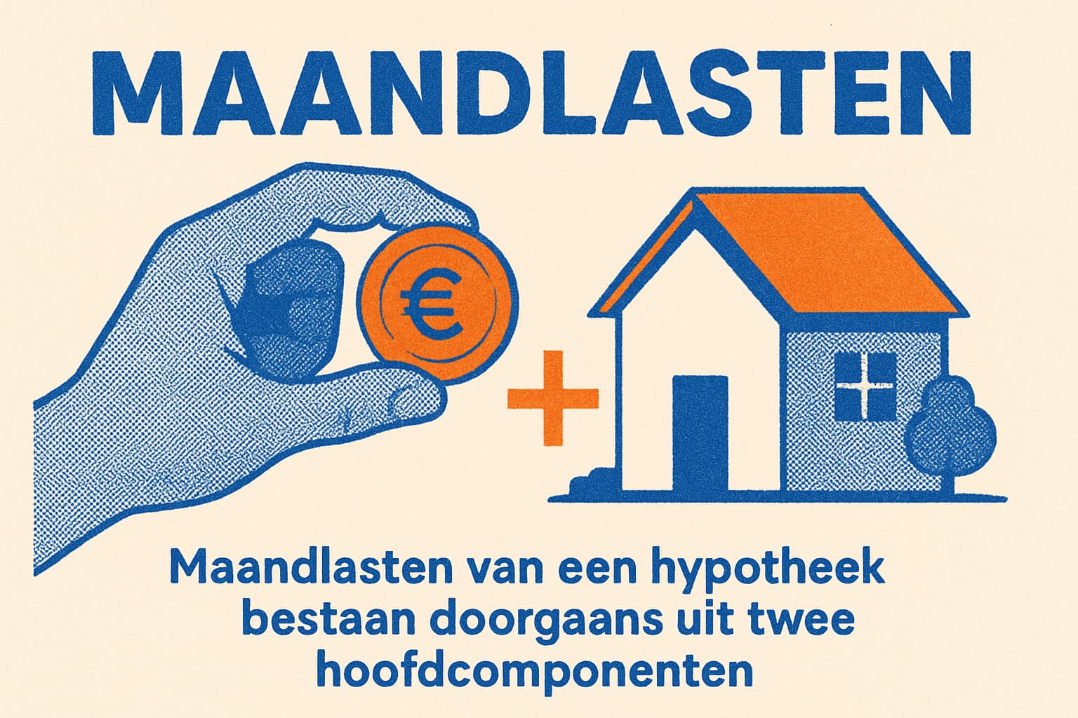 maandlasten van een hypotheek bestaan uit 2 componenten