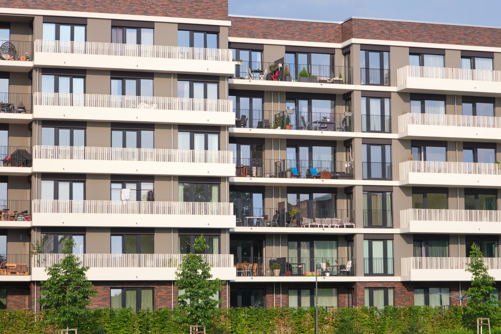 appartementsgebouw met hypotheek