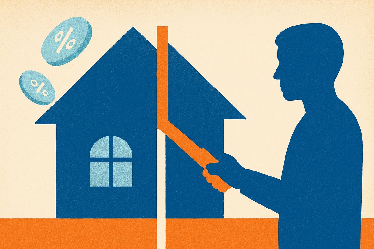 hypotheek splitsen in twee delen