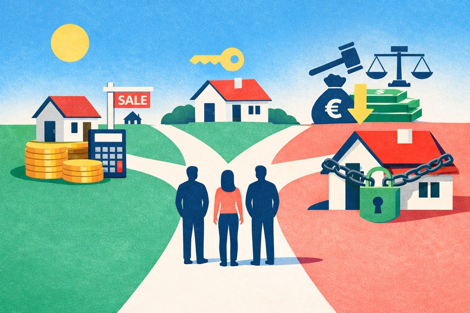 huis erven met hypotheek