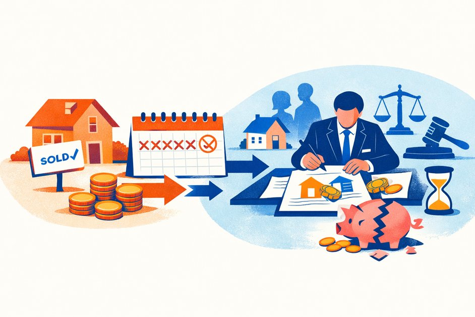 huis verkocht tot wanneer hypotheek betalen