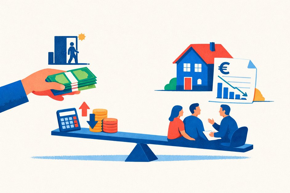 transitievergoeding hypotheek aflossen